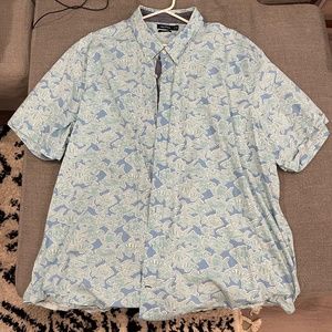 Big and tall short sleeved button down